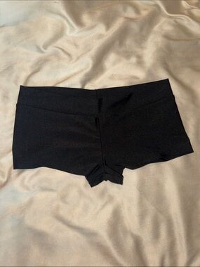 iHeartRaves Black High-Waist Boyshorts - Sleek Dance Shorts